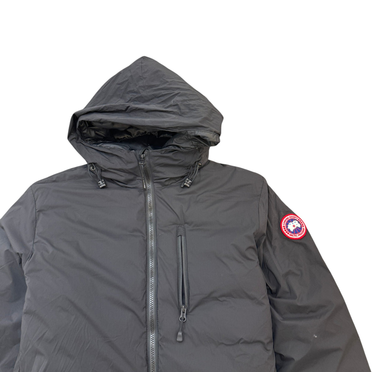 Men's Lodge Hoody Down Jacket Black Size M - Photo 3