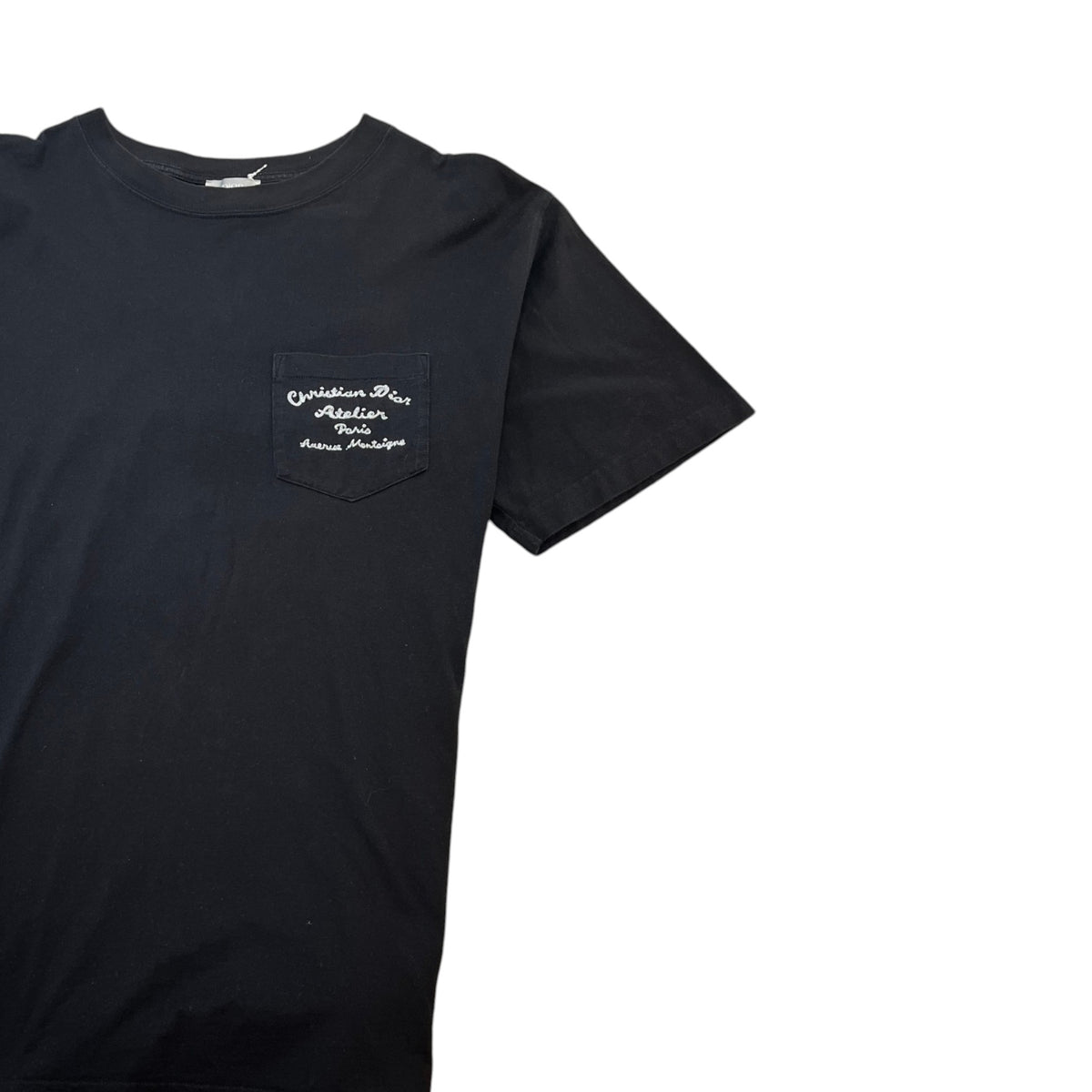 Men's Embroidered Logo T-Shirt Black Size L - Photo 3