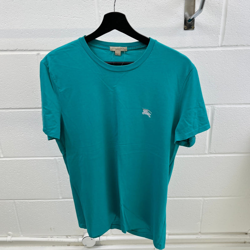Men's Embroidered Logo T-Shirt Blue Size M