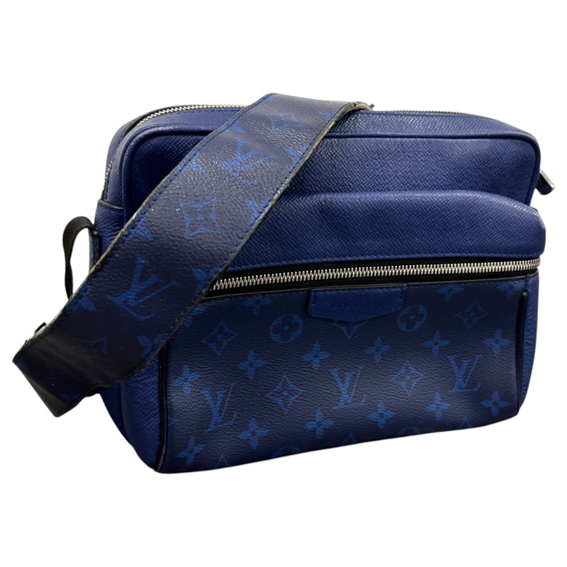 Men's Taigarama Monogram Outdoor Messenger Bag Blue