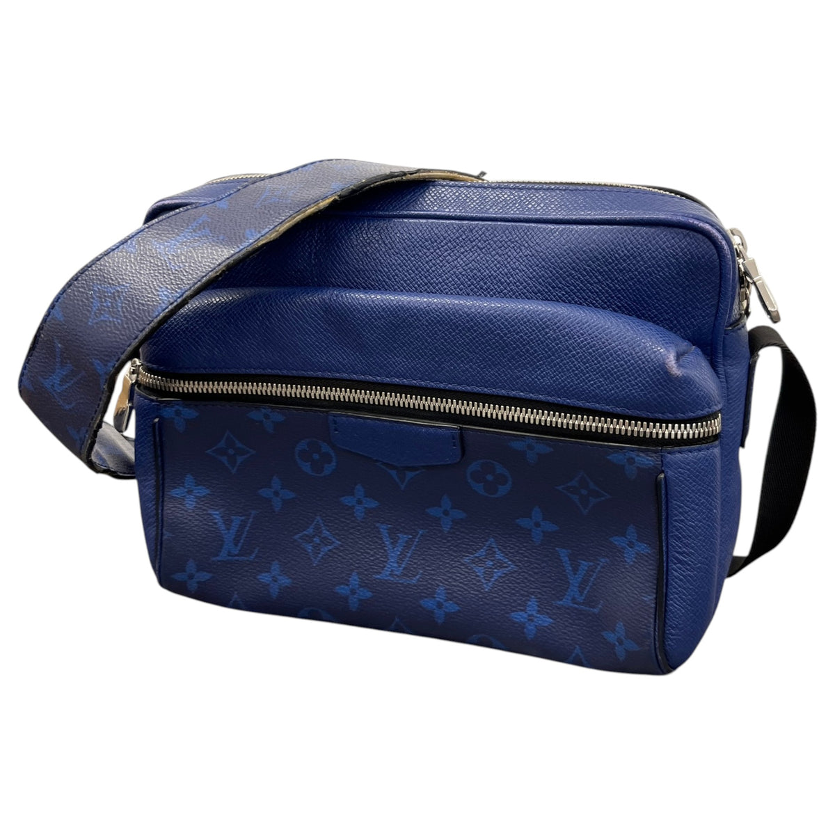 Men's Taigarama Monogram Outdoor Messenger Bag Blue - Photo 5
