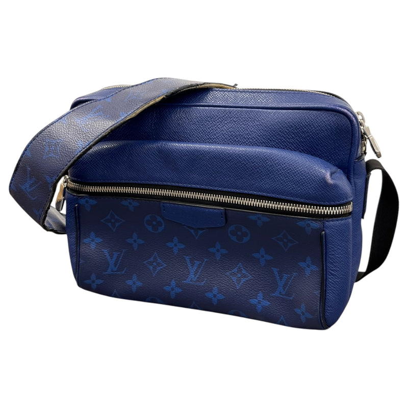 Men's Taigarama Monogram Outdoor Messenger Bag Blue