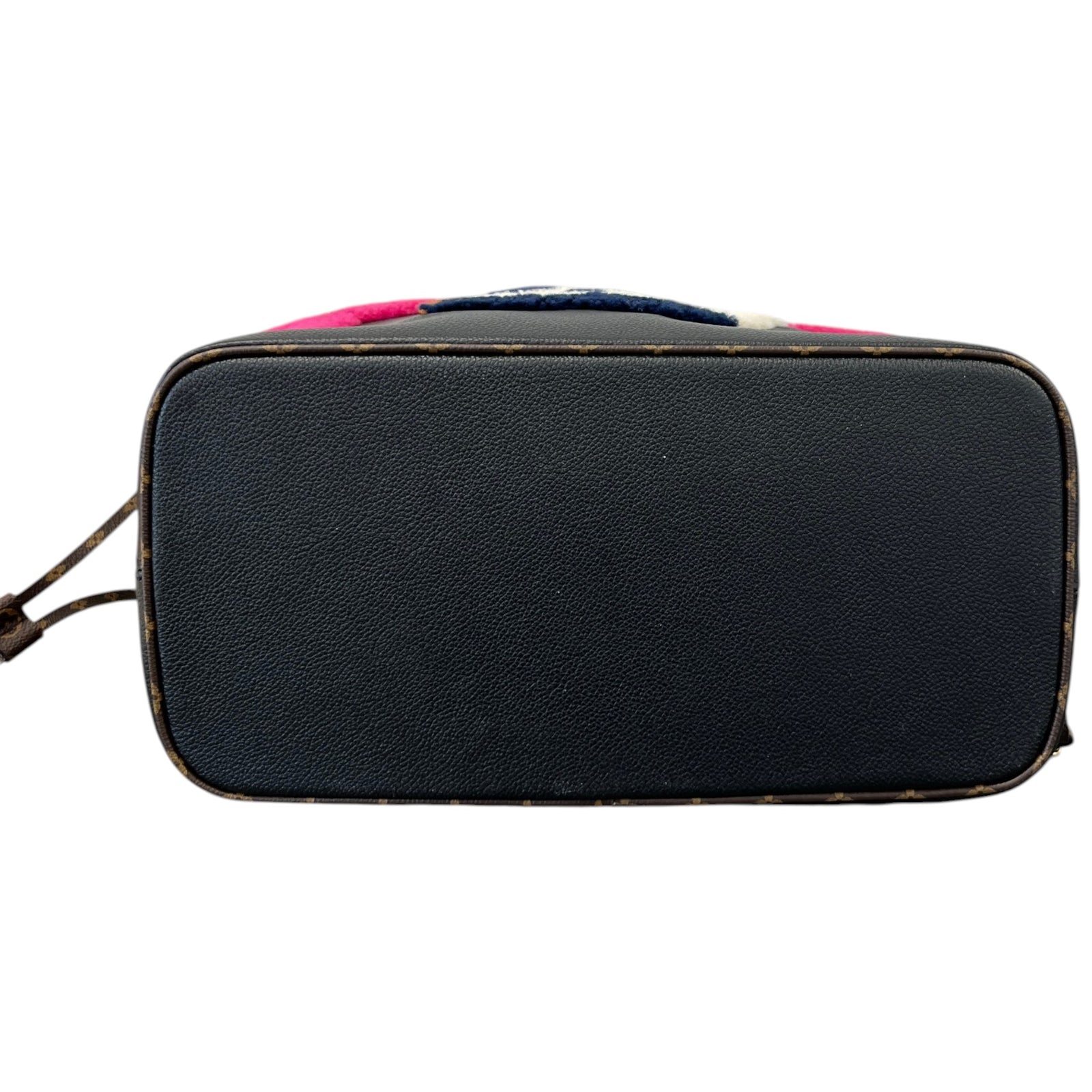 Women's Shearling Monogram Teddy Neverfull Mm Bag Black - Photo 11