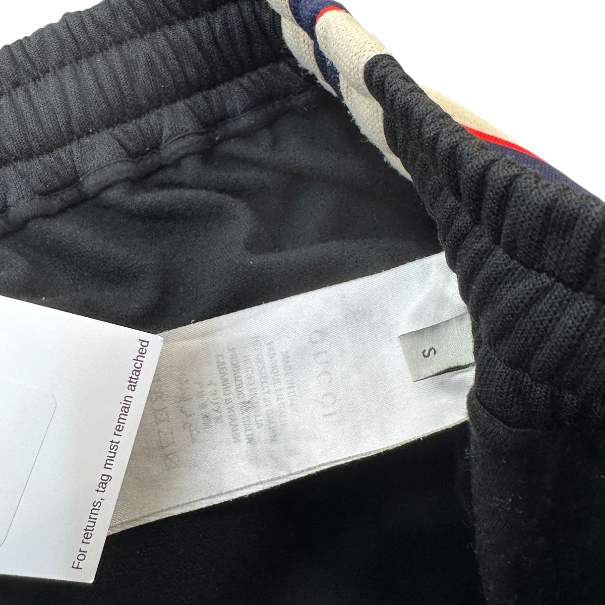 Men's Web Tape Joggers Black Size S / W30 - Photo 5