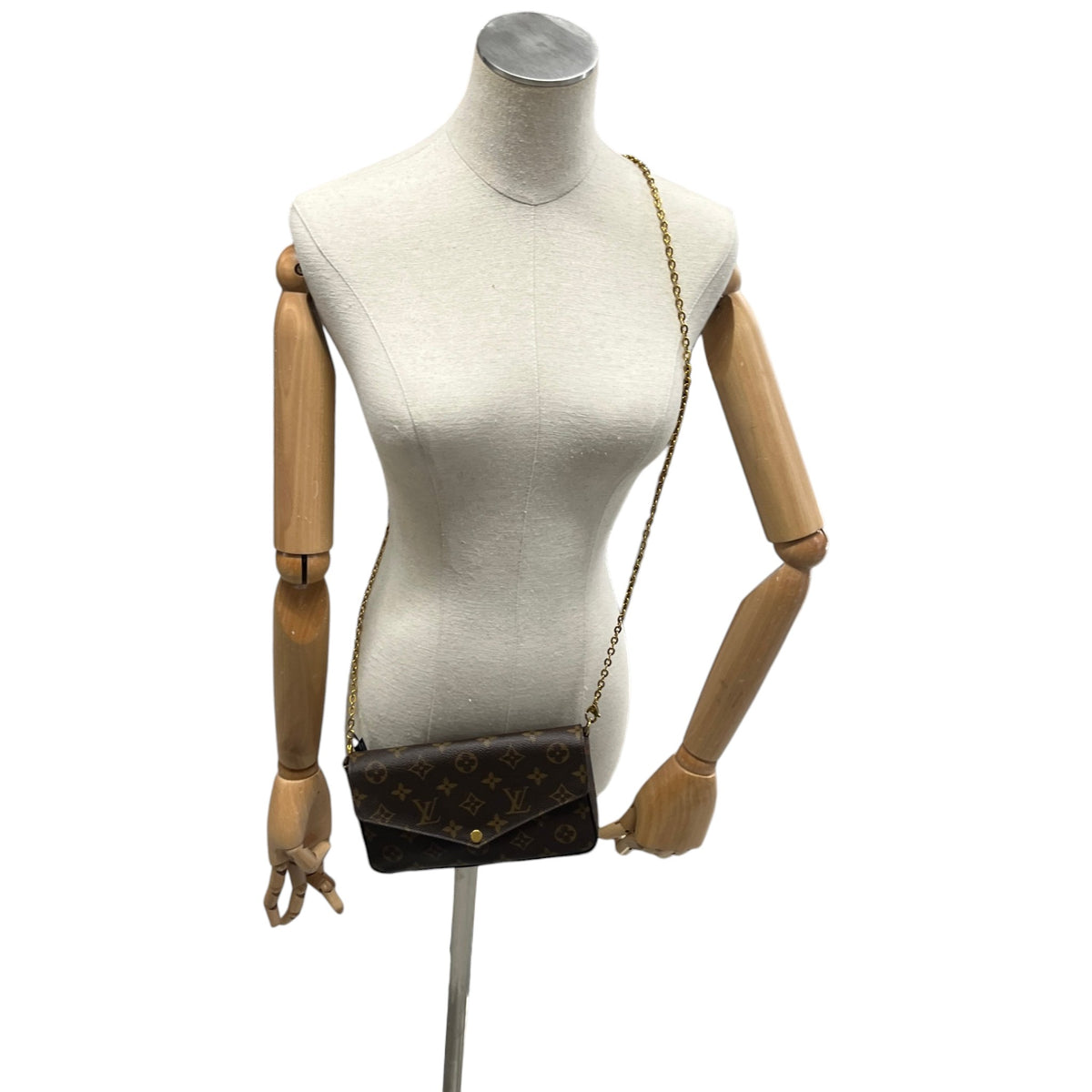 Women's Monogram Félicie Pochette Crossbody Bag Brown - Photo 2