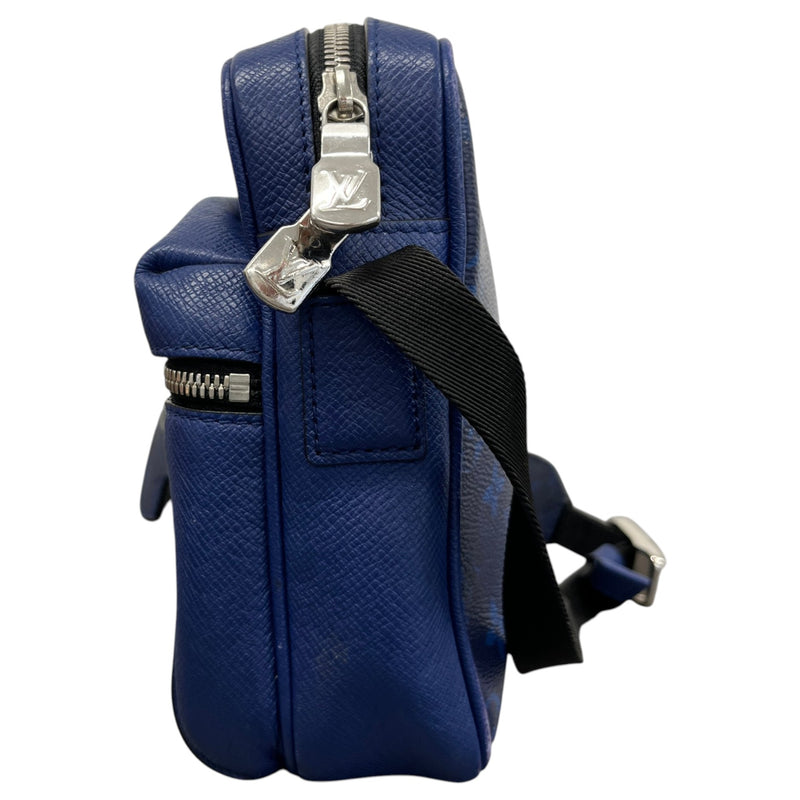 Men's Taigarama Monogram Outdoor Messenger Bag Blue