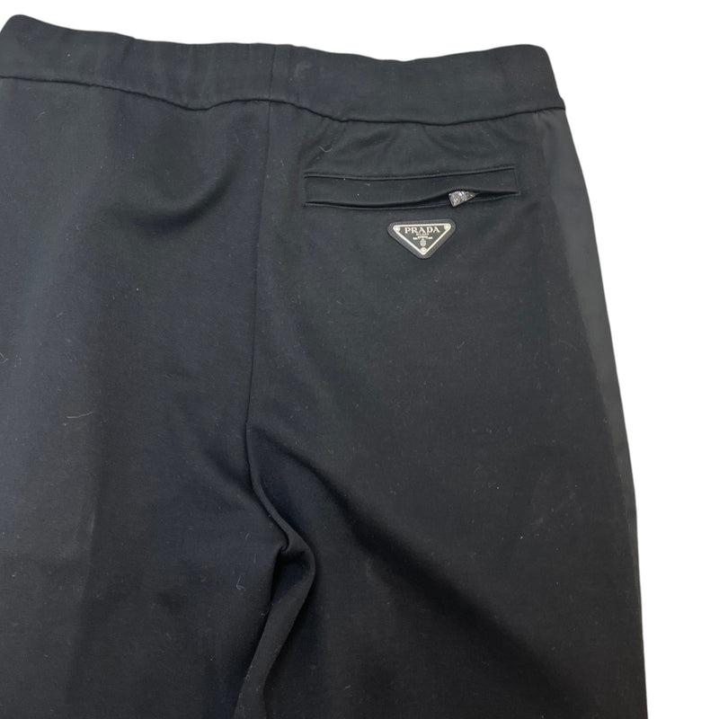 Men's Re-Nylon Plaque Logo Trousers Black Size S