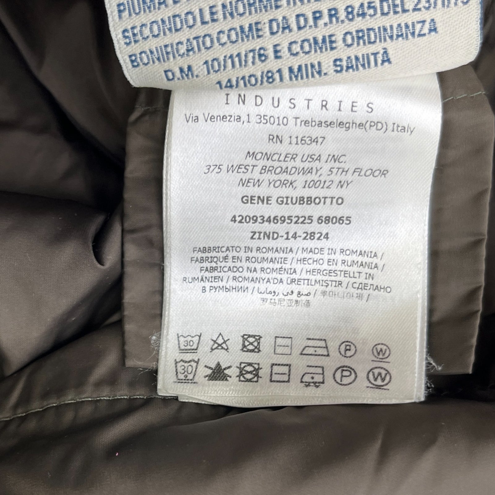 Women's Gene Down Jacket Khaki Size 3 / UK 14 - Photo 10
