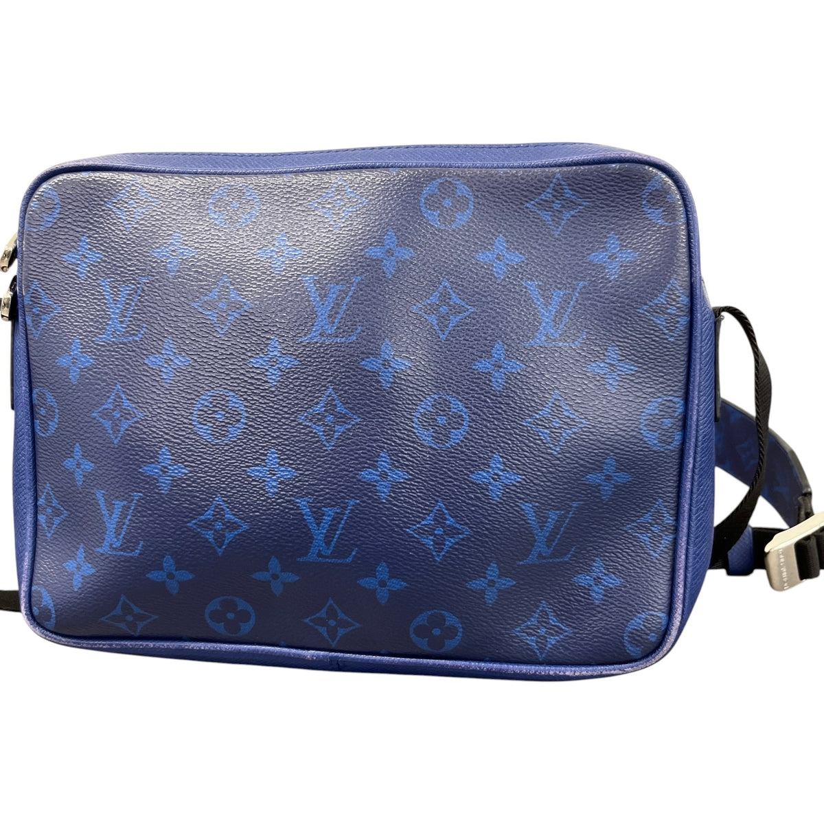 Men's Taigarama Monogram Outdoor Messenger Bag Blue - Photo 9