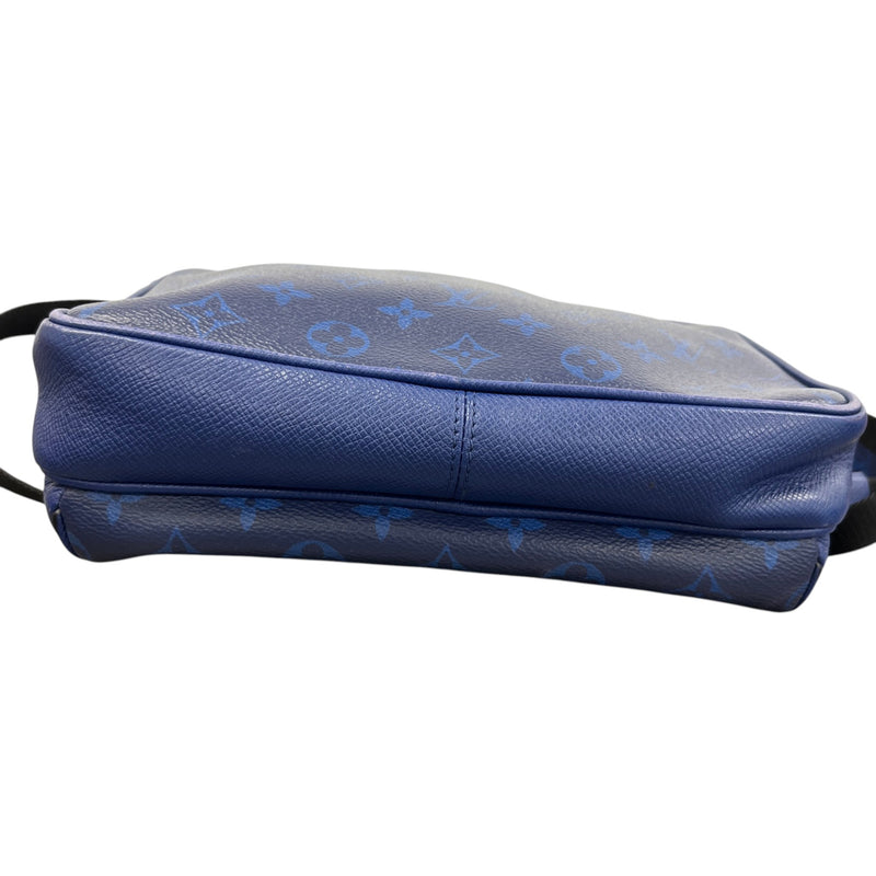 Men's Taigarama Monogram Outdoor Messenger Bag Blue