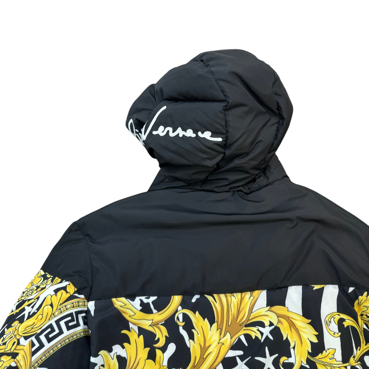 Women's Baroque Print Down Jacket Black Size M / UK 10 - Photo 5