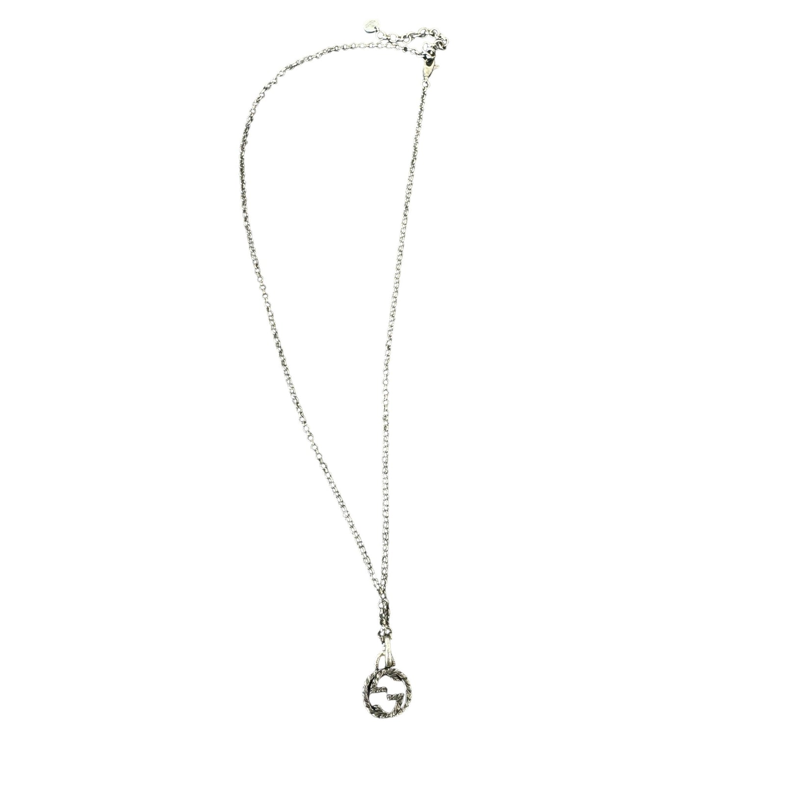 Women's Interlocking G Necklace Silver - Photo 5