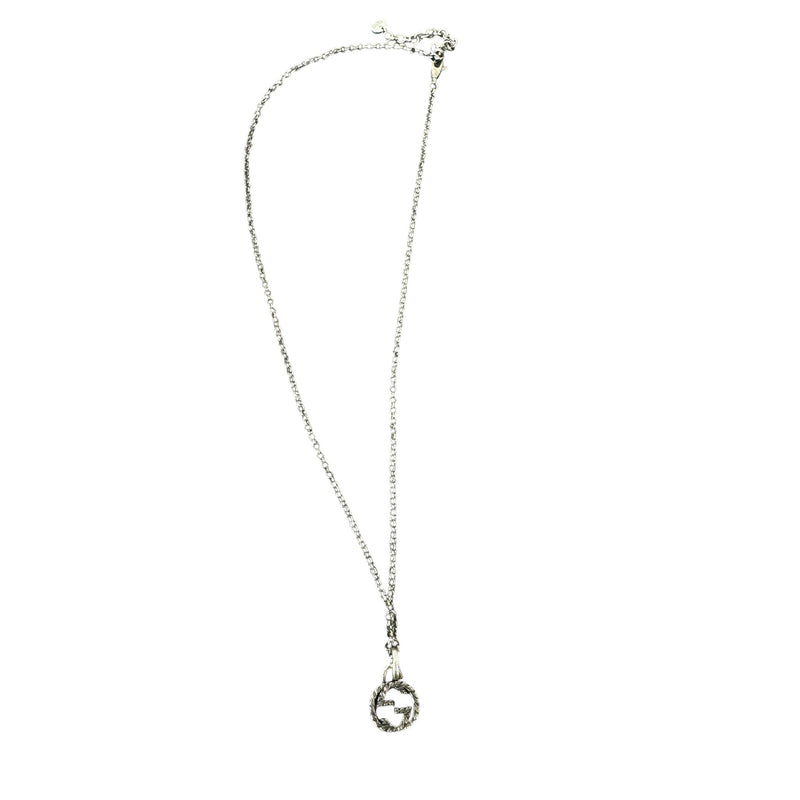 Women's Interlocking G Necklace Silver