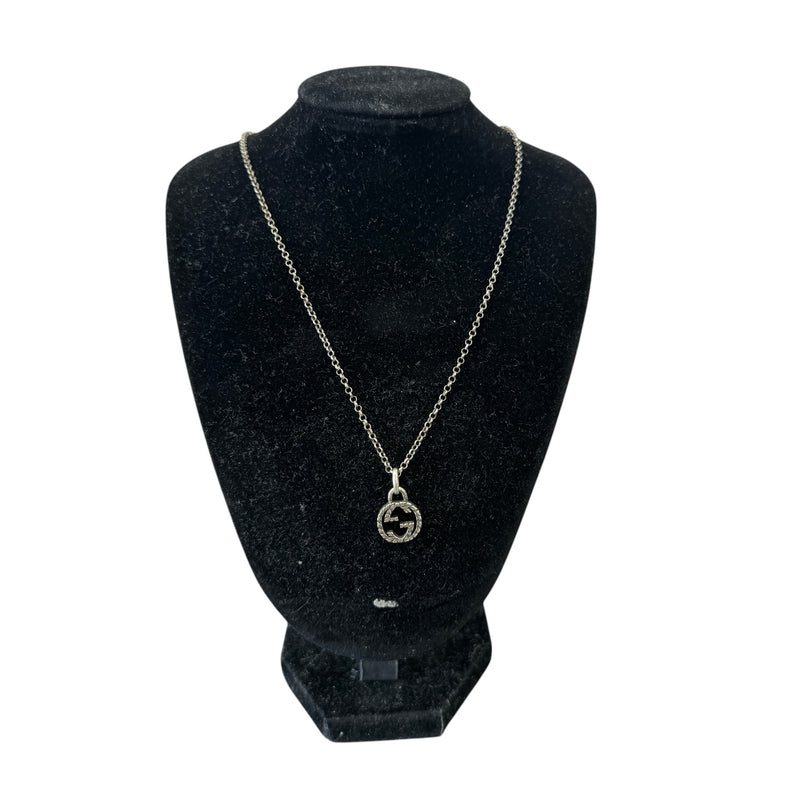 Women's Interlocking G Necklace Silver