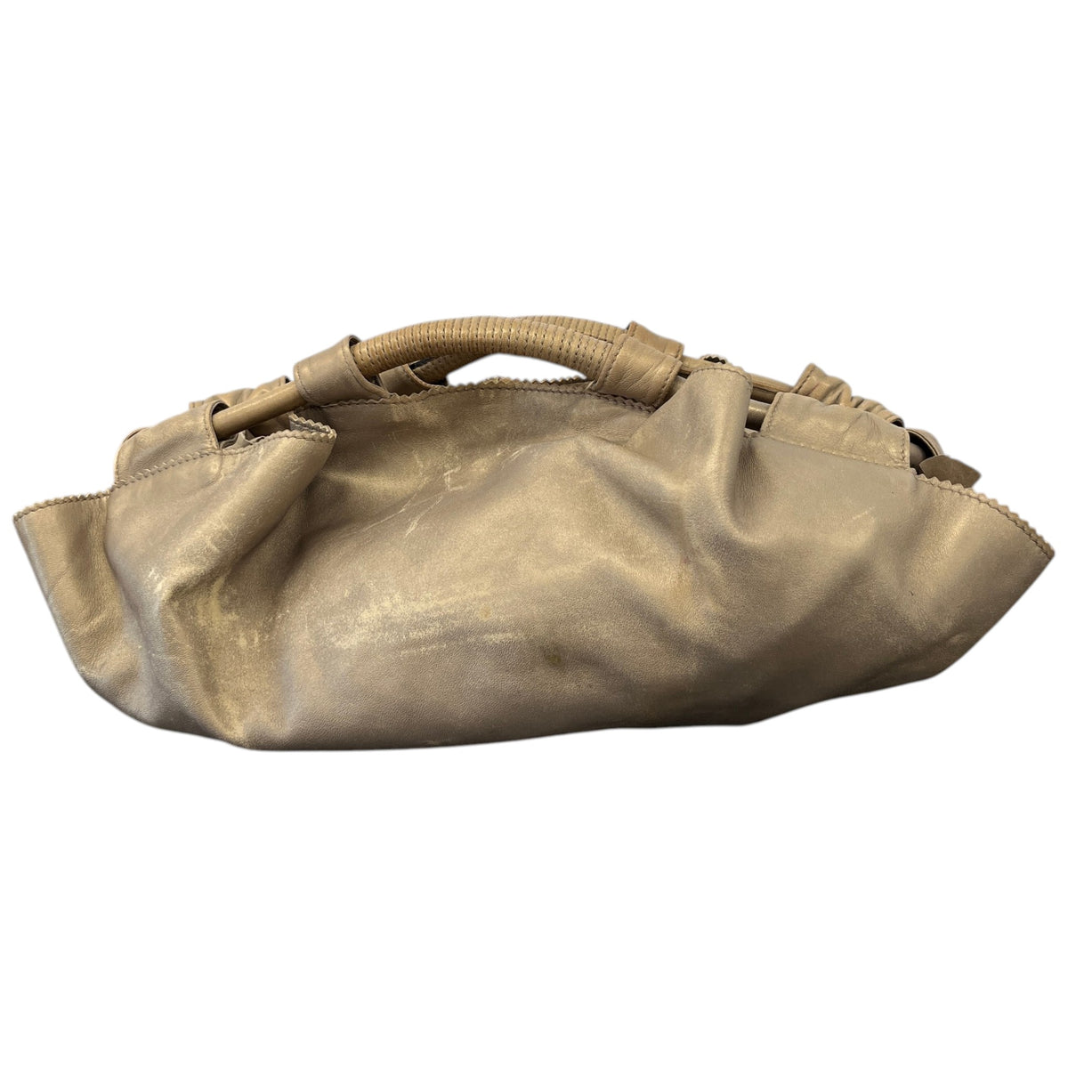 Women's Anagram Logo Handbag Gold - Photo 9