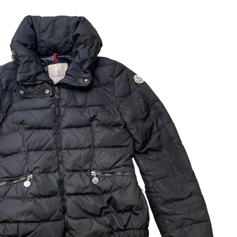 Women's Quilted Down Jacket Black Size XS