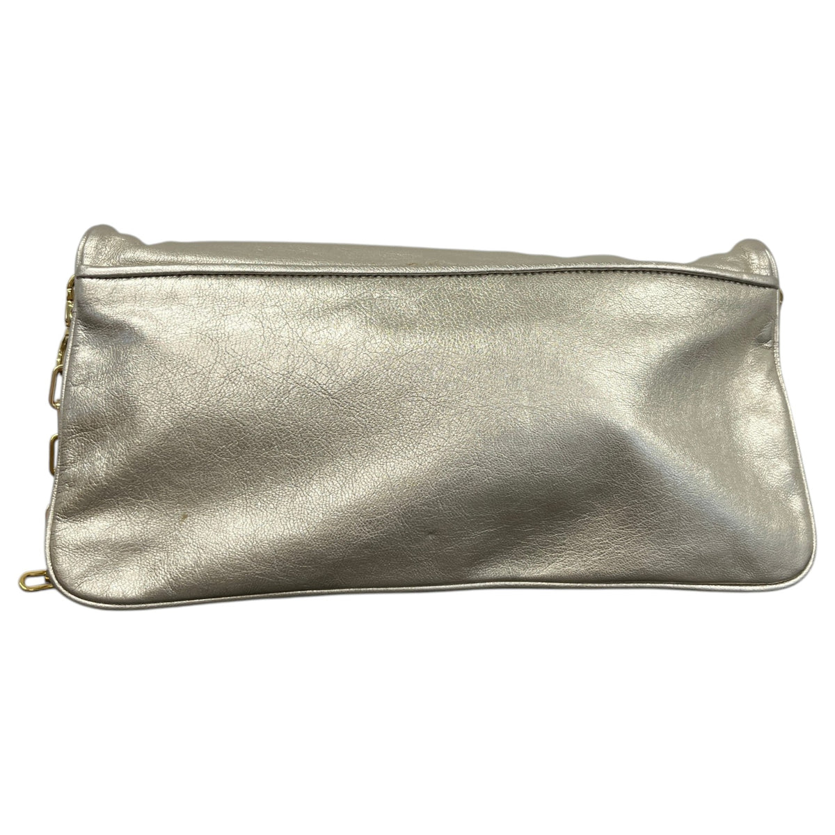 Women's Metallic Logo Crossbody Bag Gold - Photo 3