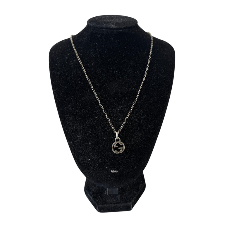 Women's Interlocking G Necklace Silver