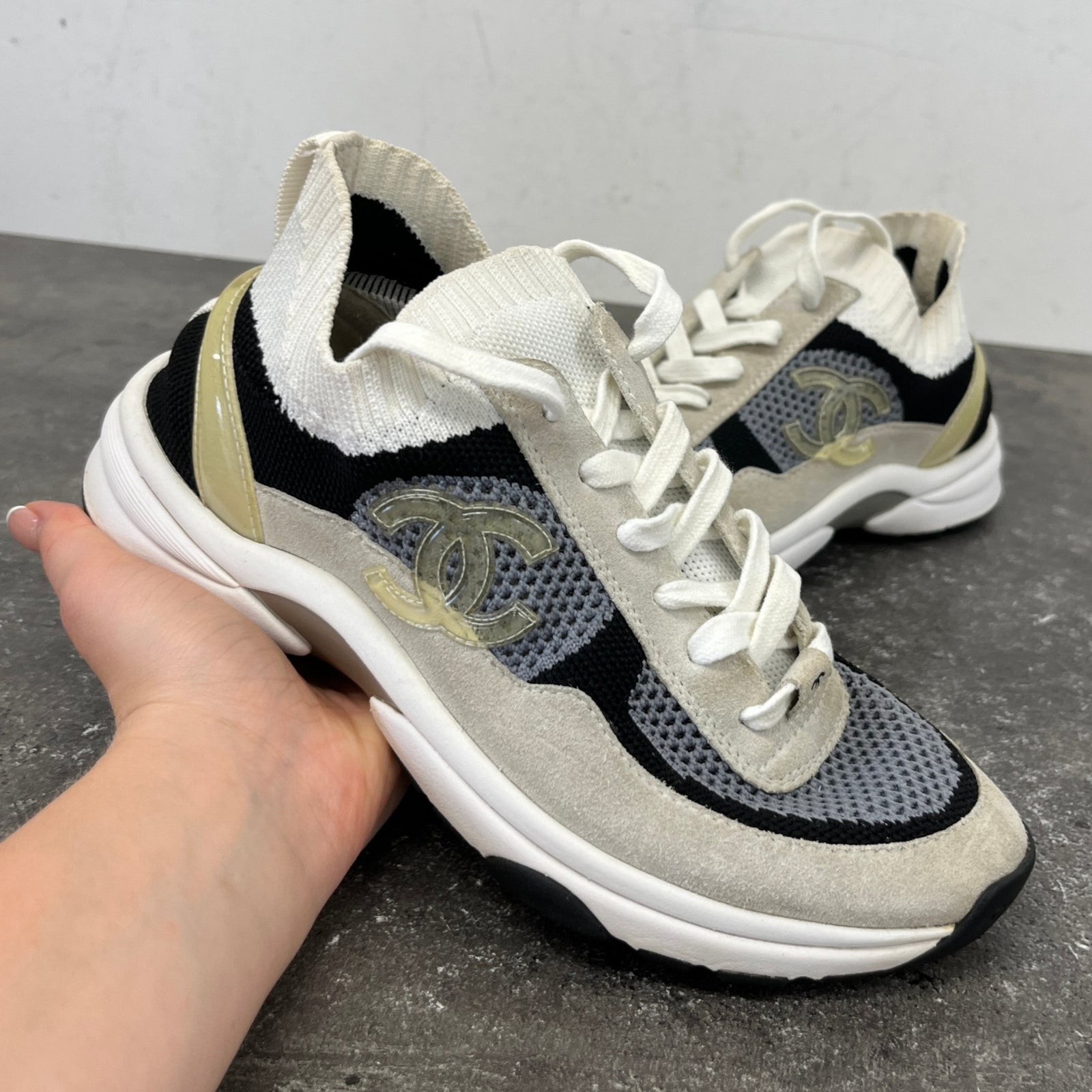 Women's Cc Runner Low Trainers Grey Size EU 37 / UK 4 - Photo 13