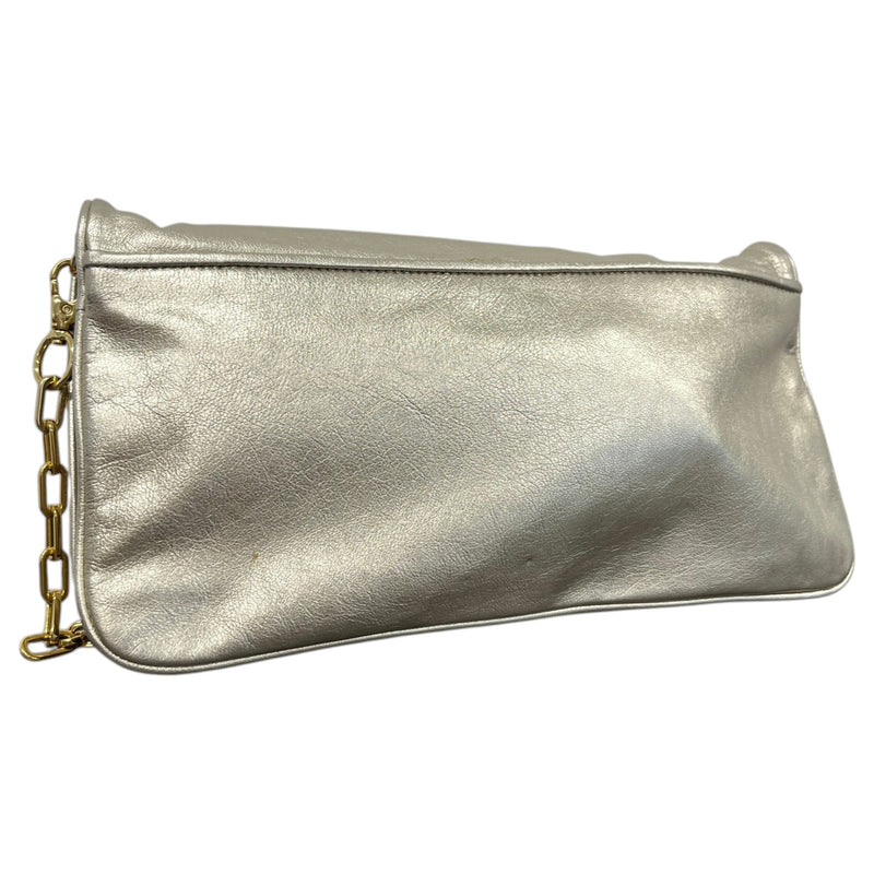 Women's Metallic Logo Crossbody Bag Gold
