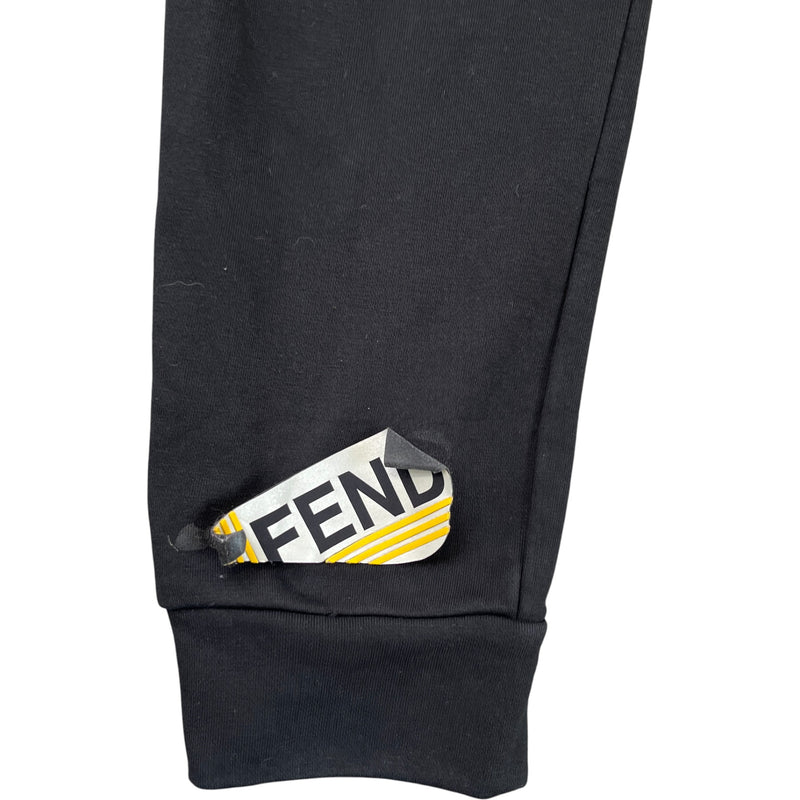 Men's Logo Patch Joggers Black Size IT 48 / UK 32