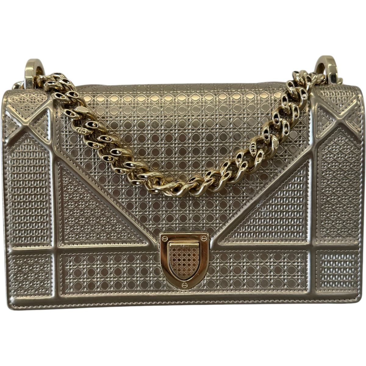 Women's Diorama Flap Handbag Gold - Photo 1