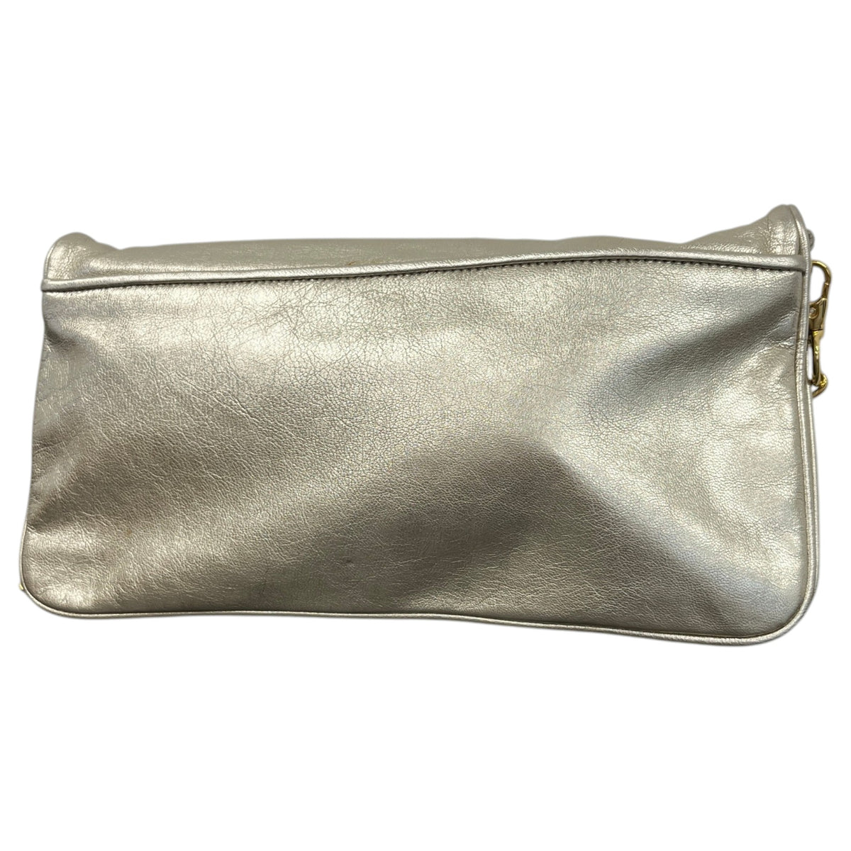 Women's Metallic Logo Crossbody Bag Gold - Photo 9