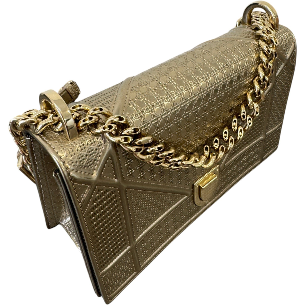 Women's Diorama Flap Handbag Gold - Photo 4