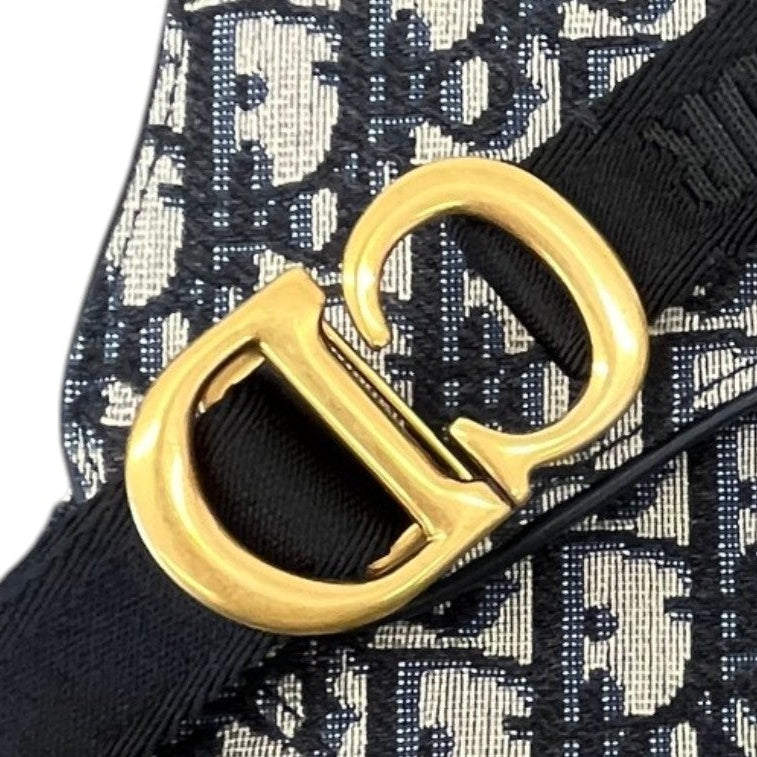 Women's Oblique Saddle Belt Bag Navy - Photo 8
