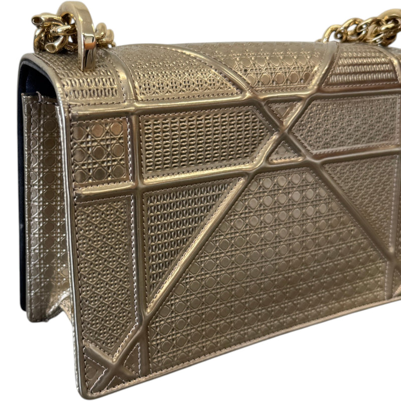 Women's Diorama Flap Handbag Gold