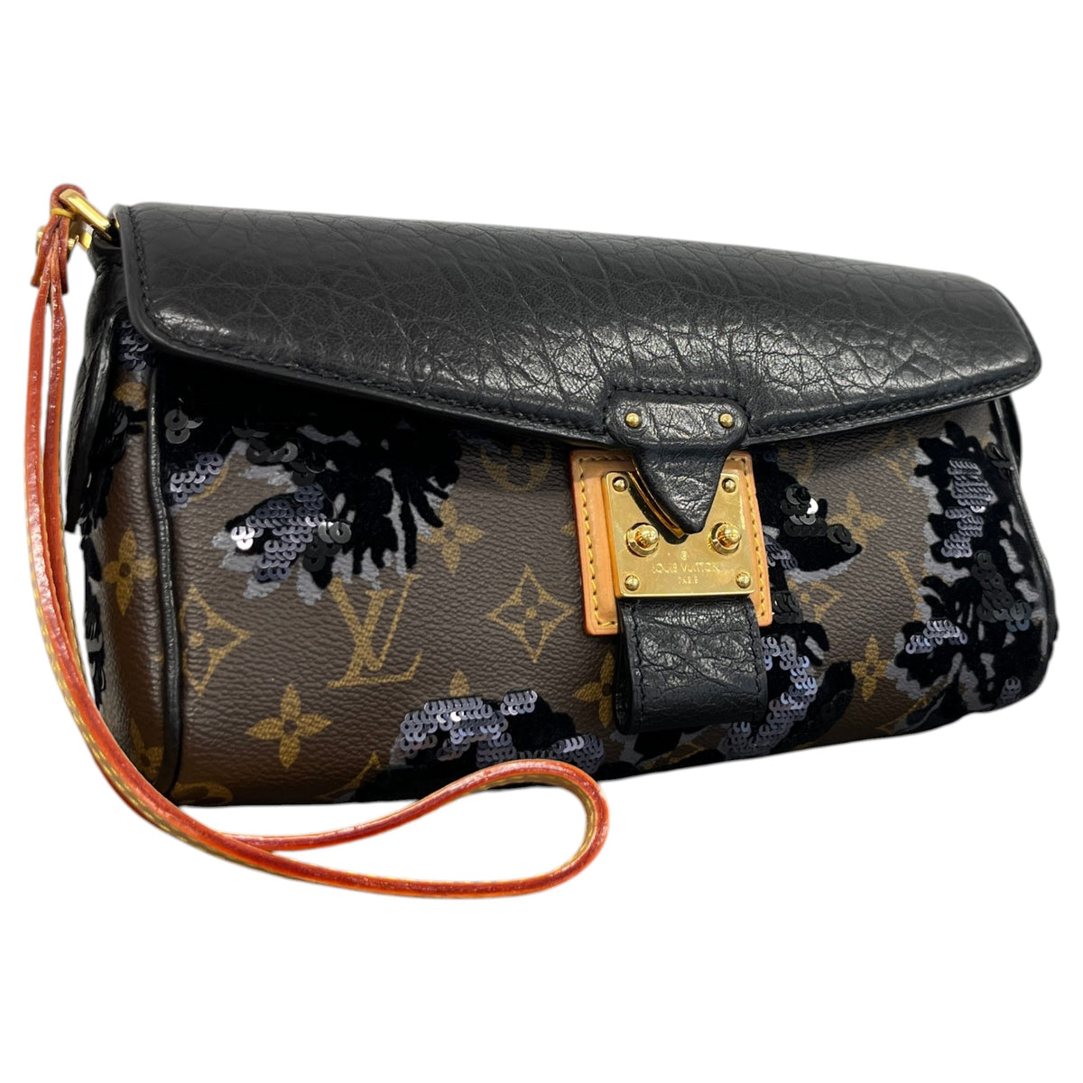Women's Monogram Fleur de Jais Manege Clutch Clutch Black - Photo 3