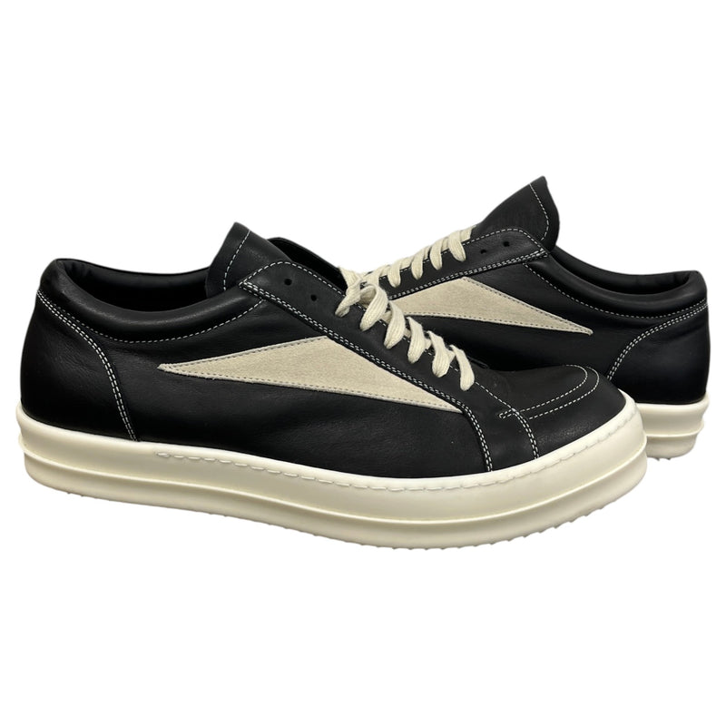 Men's Leather Vintage Low Trainers Black Size UK 9.5 / EU 43.5