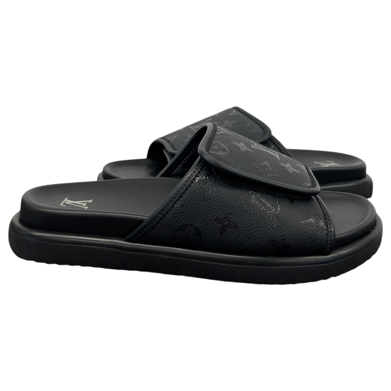 Men's Monogram Miami Slides Black Size UK 7.5 / EU 41.5 - Photo 3