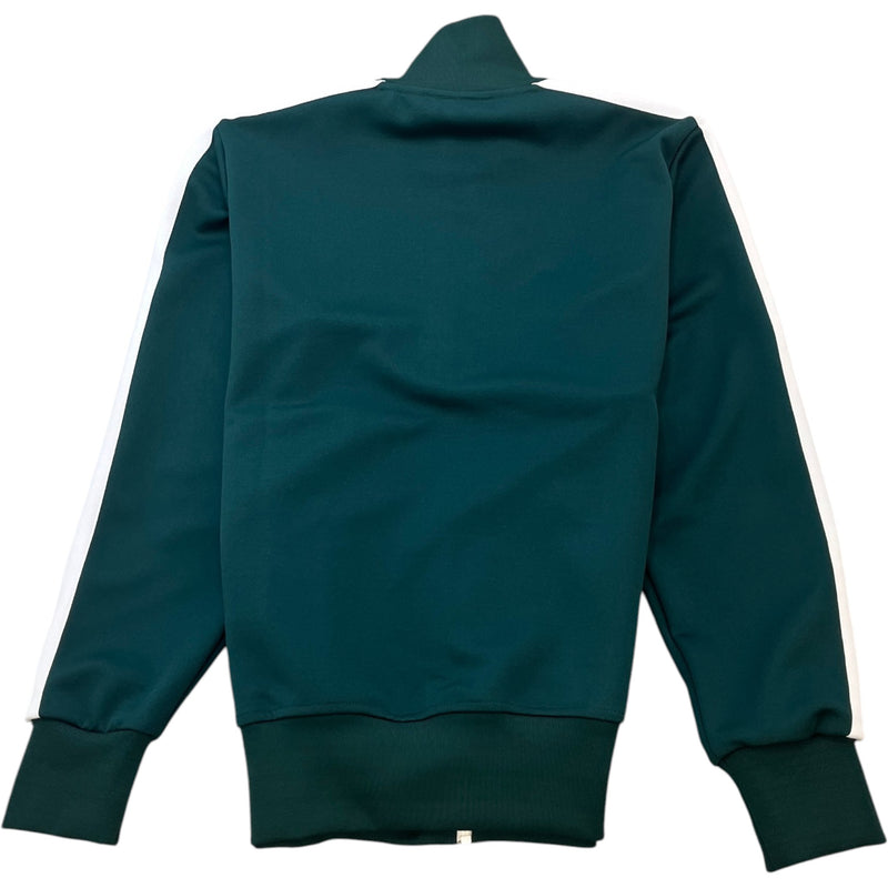 Men's Logo Print Track Jacket Green Size M