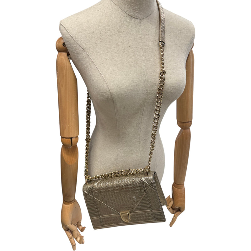 Women's Diorama Flap Handbag Gold