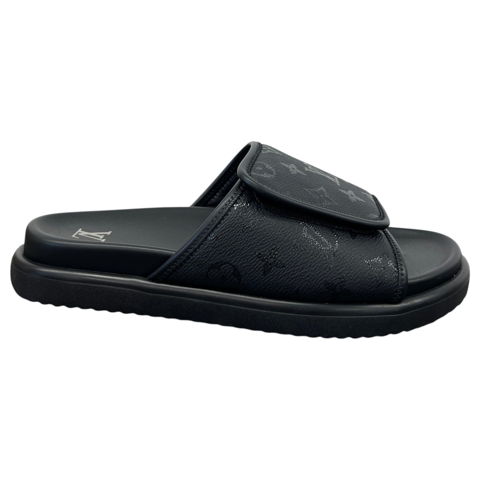 Men's Monogram Miami Slides Black Size UK 7.5 / EU 41.5 - Photo 1