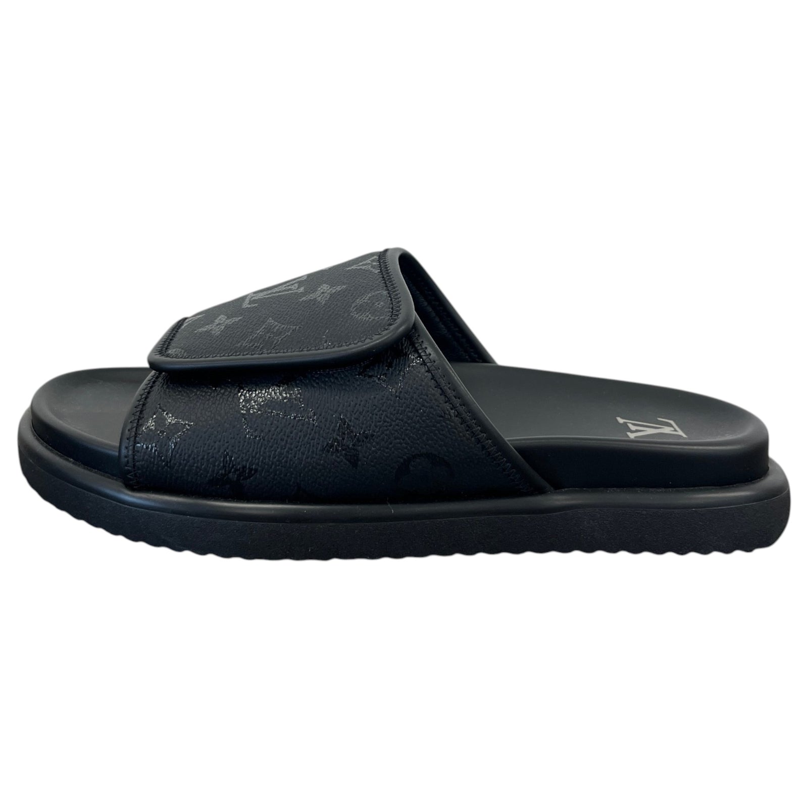 Men's Monogram Miami Slides Black Size UK 7.5 / EU 41.5 - Photo 5
