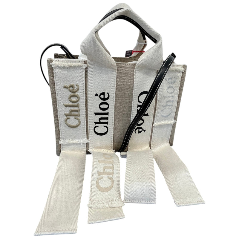 Women's Woody Small Tote Handbag Beige