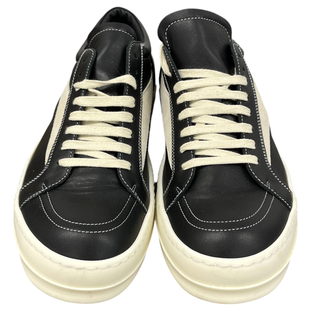 Men's Leather Vintage Low Trainers Black Size UK 9.5 / EU 43.5 - Photo 6