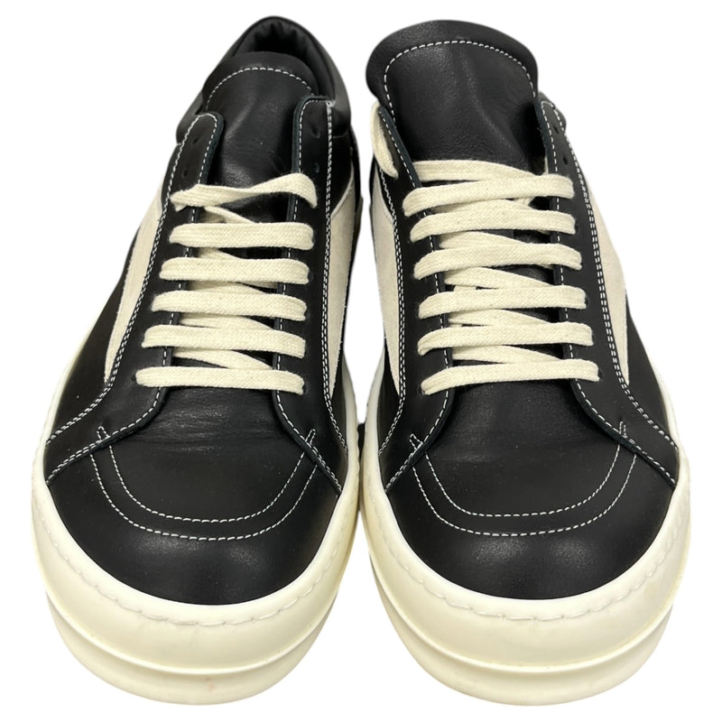 Men's Leather Vintage Low Trainers Black Size UK 9.5 / EU 43.5