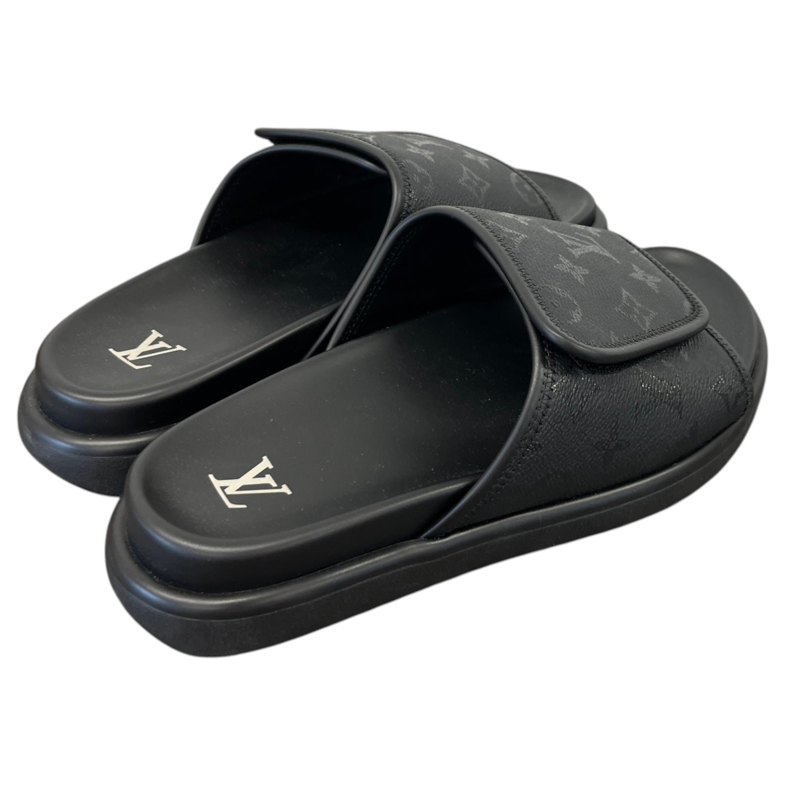 Men's Monogram Miami Slides Black Size UK 7.5 / EU 41.5 - Photo 8