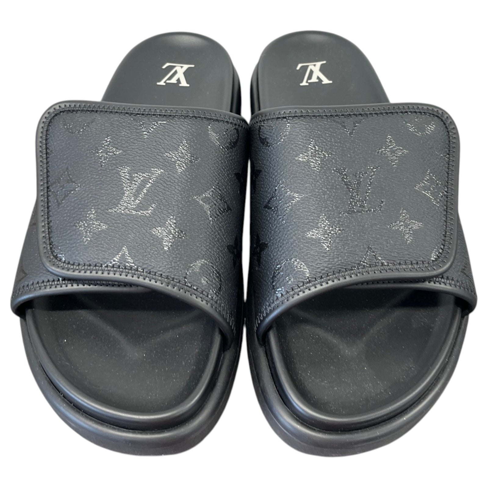 Men's Monogram Miami Slides Black Size UK 7.5 / EU 41.5 - Photo 6