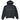 Men's Oversized Logo Print Hoodie Black Size XS