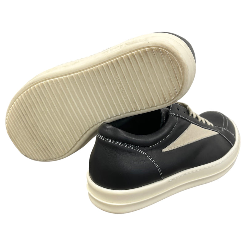 Men's Leather Vintage Low Trainers Black Size UK 9.5 / EU 43.5