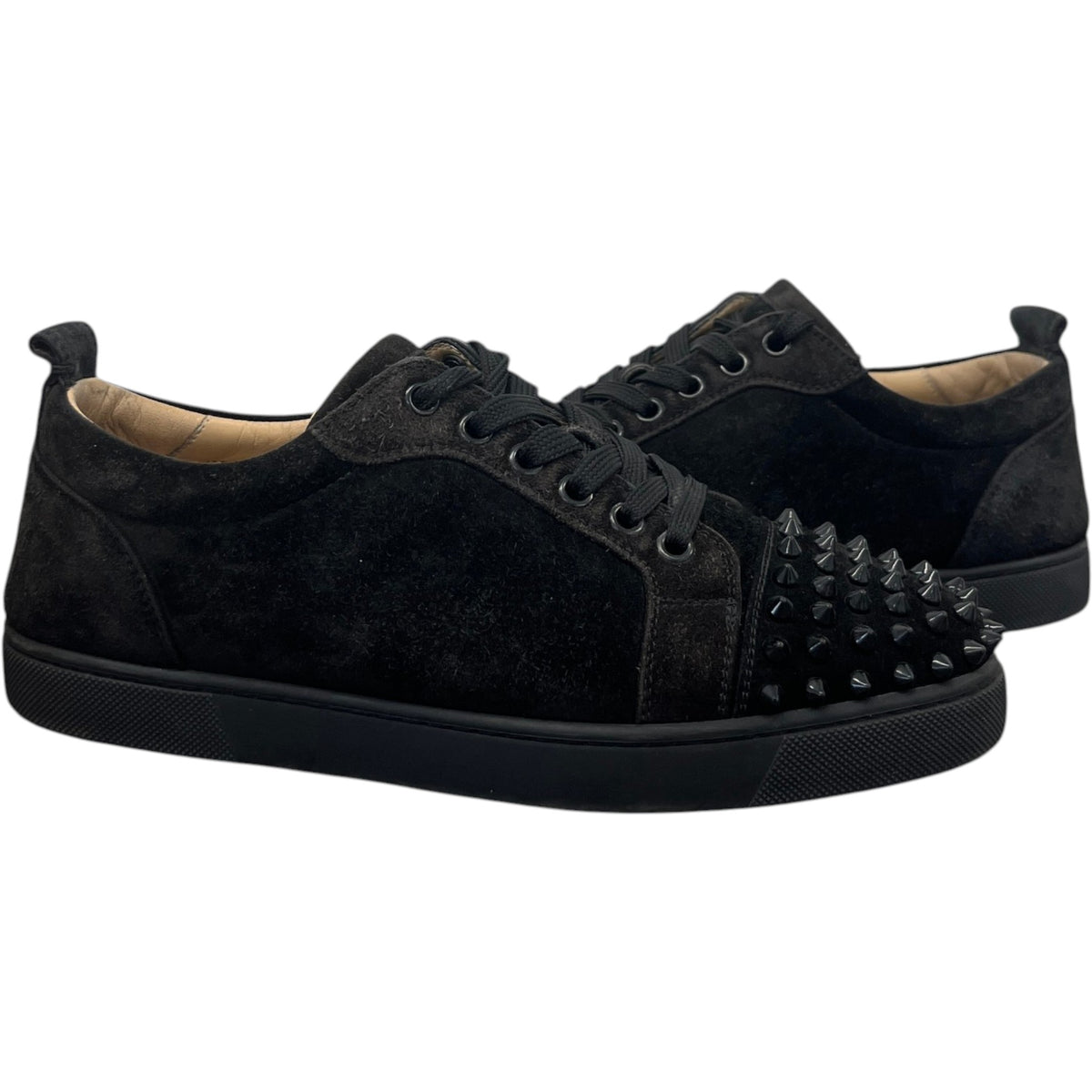 Women's Louis Spikes Flat Low Trainers Black Size UK 5.5 / EU 38.5 - Photo 3