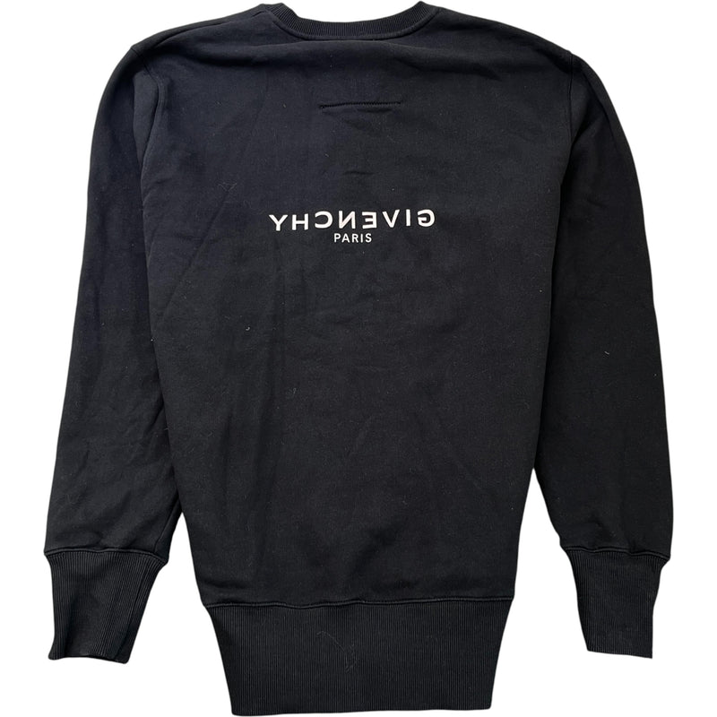 Men's Logo Print Jumper Black Size S