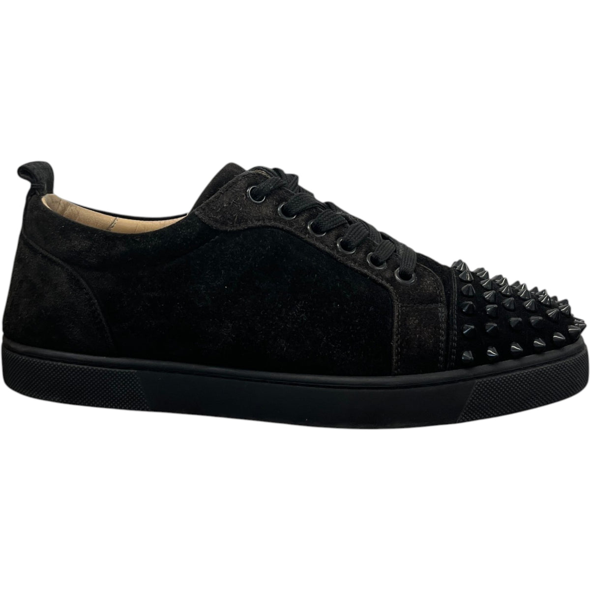 Women's Louis Spikes Flat Low Trainers Black Size UK 5.5 / EU 38.5 - Photo 1