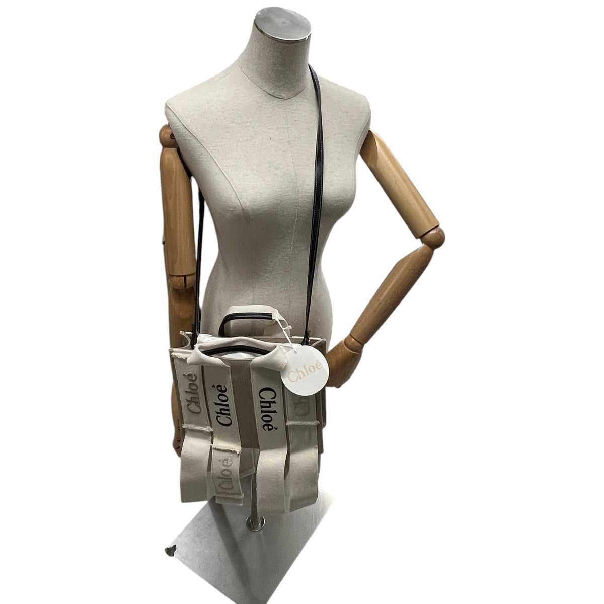 Women's Woody Small Tote Handbag Beige - Photo 2