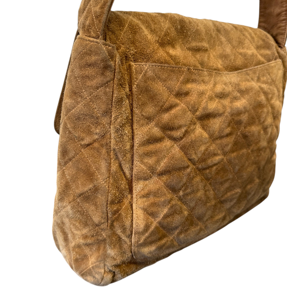 Women's Quilted CC Handbag Beige - Photo 9
