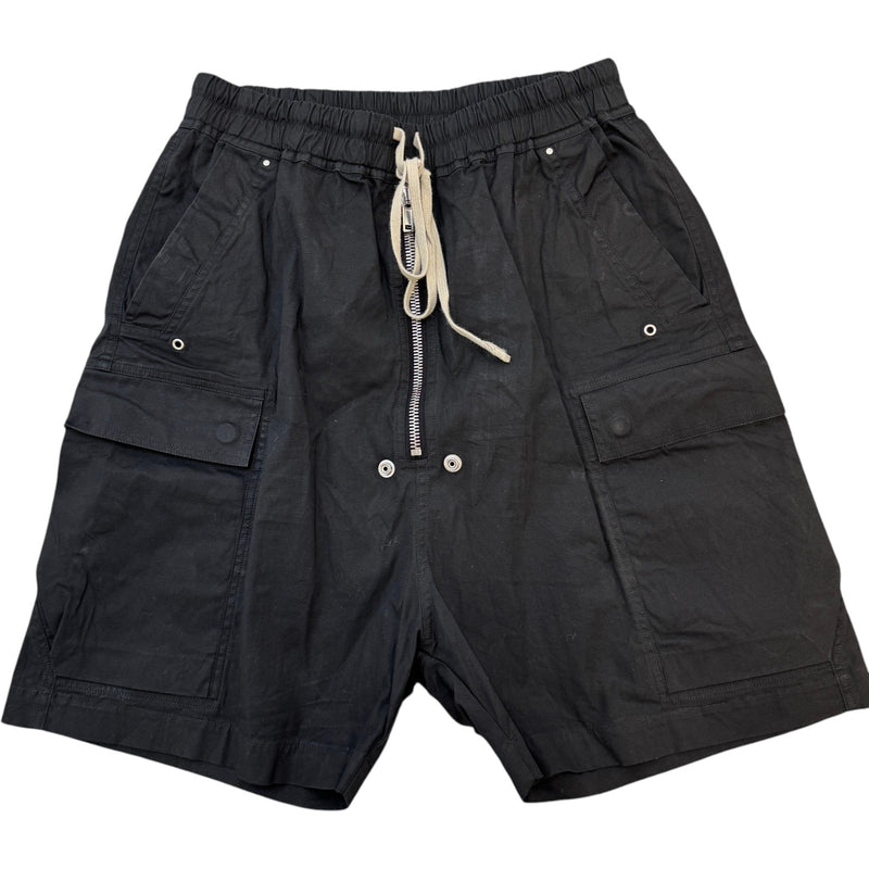 Men's Cargo Zip Shorts Black Size L / W34